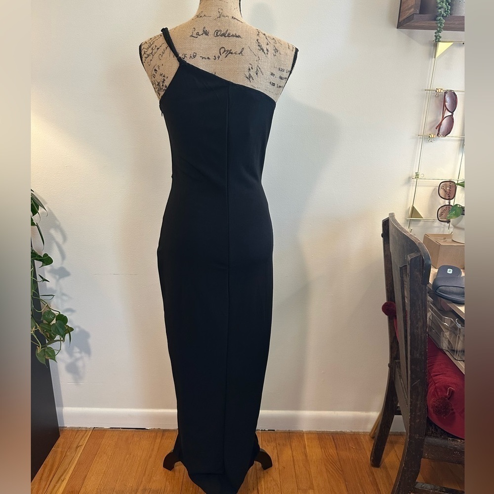 Pretty Garden Bodycon Dress Single Shoulder Size Medium - Picture 2 of 11